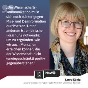 Zitat zur Zukunft der Wissenschaftskommunikation - Laura König